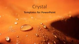  Presentation with fabric - Amazing PPT theme having close-up-of-the-fabric backdrop and a gold colored foreground