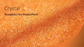  Presentation with fabric - Audience pleasing PPT theme consisting of close-up-of-the-fabric backdrop and a gold colored foreground