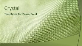  Presentation with fabric - Theme enhanced with close-up-of-the-fabric and a soft green colored foreground