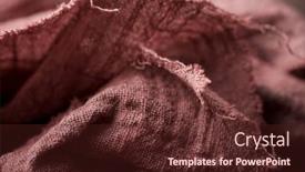  Presentation with kitchen towel - PPT layouts consisting of close-up-of-the-folds background and a tawny brown colored foreground