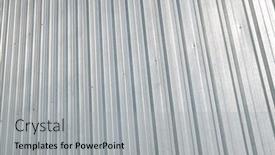  Presentation with facade - PPT theme having close-up-of-the-galvanized background and a light gray colored foreground