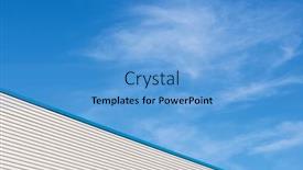  Presentation with facade - PPT theme featuring close-up-of-the-galvanized background and a teal colored foreground