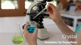  Presentation with classmates - Presentation theme enhanced with close-up-of-the-hands background and a coral colored foreground