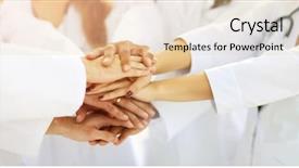  Presentation with unity - PPT theme having close-up of the medical background and a lemonade colored foreground