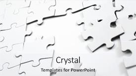  Presentation with puzzle pieces - PPT layouts enhanced with close up of the pieces background and a  colored foreground