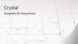  Presentation with puzzle pieces - Cool new slide deck with close up of the pieces backdrop and a  colored foreground