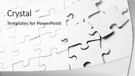  Presentation with puzzle pieces - Presentation with close up of the pieces background and a  colored foreground