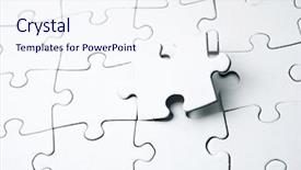  Presentation with puzzle pieces flying - Cool new PPT theme with close up of the pieces backdrop and a  colored foreground