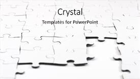  Presentation with puzzle pieces flying in - Audience pleasing slides consisting of close up of the pieces backdrop and a  colored foreground