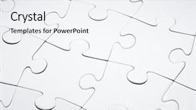  Presentation with circle puzzle pieces - PPT layouts having big cup with cappuccino coffee background and a coral colored foreground