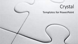  Presentation with puzzle pieces flying - Audience pleasing PPT theme consisting of close up of the pieces backdrop and a white colored foreground