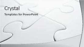  Presentation with puzzle pieces flying in - Slides with close up of the pieces background and a white colored foreground