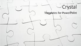  Presentation with puzzle pieces - Amazing PPT theme having close up of the pieces backdrop and a  colored foreground