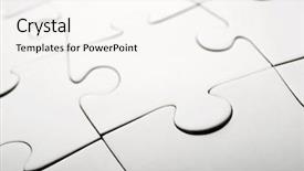  Presentation with puzzle pieces - Beautiful PPT theme featuring close up of the pieces backdrop and a cream colored foreground