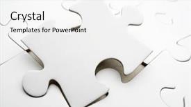 Presentation with puzzle pieces - PPT layouts featuring close up of the pieces background and a white colored foreground
