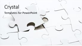  Presentation with puzzle pieces - Colorful presentation theme enhanced with close up of the pieces backdrop and a  colored foreground