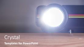  Presentation with projector - Presentation with close-up-of-the-projector background and a  colored foreground