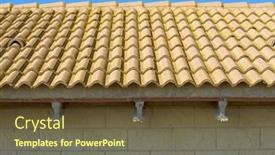  Presentation with rural - Slide deck featuring close-up-of-the-roof background and a  colored foreground