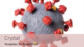  Presentation with coronavirus - Beautiful slides featuring close-up-of-the-sars backdrop and a coral colored foreground