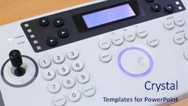  Presentation with universal life - Slide set featuring close-up of the universal background and a sky blue colored foreground