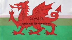  Presentation with welsh - PPT theme consisting of close-up-of-the-welsh background and a red colored foreground