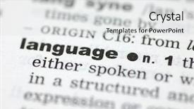  Presentation with dictionary - Cool new presentation with pronunciation - close up of the word backdrop and a light gray colored foreground