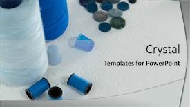  Presentation with close up of cinnamon roll - Slides featuring close-up of thread rolls background and a  colored foreground