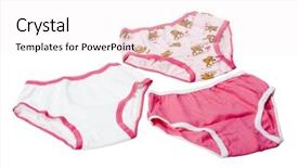  Presentation with three - Cool new presentation theme with close-up-of-three-panties backdrop and a white colored foreground