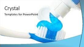  Presentation with toothpaste - Amazing presentation theme having gingiva - close up of toothpaste backdrop and a white colored foreground