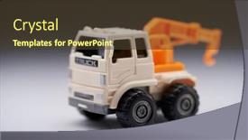  Presentation with tow truck - PPT layouts featuring close-up-of-tow-truck background and a tawny brown colored foreground