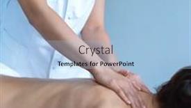  Presentation with skin care - Amazing presentation theme having close-up-of-traditional-healing backdrop and a light blue colored foreground