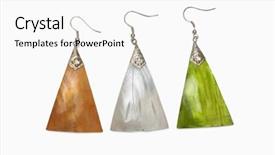  Presentation with indian flag - PPT layouts featuring close-up of tricolor earrings background and a white colored foreground