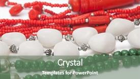  Presentation with india tricolor - Theme having close-up of tricolor necklaces background and a gray colored foreground