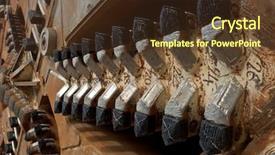  Presentation with tunnel - Cool new slides with close-up of tunnel boring backdrop and a tawny brown colored foreground