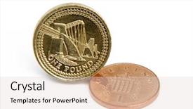  Presentation with beatles starrs penny lane - PPT layouts with close-up of uk pound background and a lemonade colored foreground