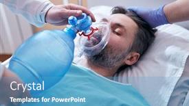  Presentation with loot bag - Cool new PPT layouts with close-up-of-unrecognizable-doctor backdrop and a teal colored foreground