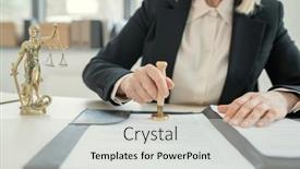  Presentation with themis - Slides enhanced with close-up-of-unrecognizable-female background and a light gray colored foreground