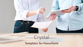  Presentation with marketing - Amazing presentation theme having close-up-of-unrecognizable-man backdrop and a lemonade colored foreground