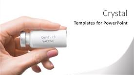  Presentation with coronavirus - PPT layouts with close-up-of-unrecognizable-woman background and a white colored foreground