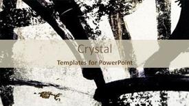  Presentation with urban design - Colorful presentation enhanced with close-up-of-urban-graffitis backdrop and a soft green colored foreground