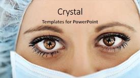  Presentation with medic - Cool new PPT theme with close-up of urgent medic backdrop and a lemonade colored foreground