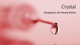  Presentation with needle - Presentation theme enhanced with close-up of vaccine drop background and a lemonade colored foreground