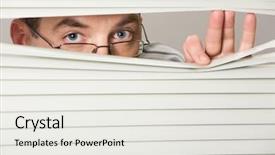  Presentation with blind - Audience pleasing PPT layouts consisting of close-up of venetian blind backdrop and a white colored foreground