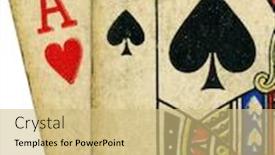  Presentation with blackjack - Amazing presentation theme having close-up-of-vintage-dirty backdrop and a yellow colored foreground