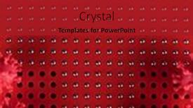  Presentation with medical virus - Presentation theme consisting of close-up-of-virus-medical background and a crimson colored foreground