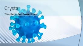  Presentation with medical virus - Slides consisting of close-up-of-virus-medical background and a arctic colored foreground