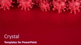  Presentation with medical virus - Slides featuring close-up-of-virus-medical background and a black colored foreground