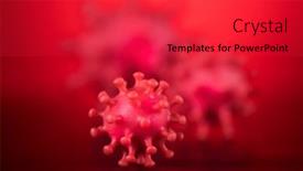  Presentation with medical virus - Theme having close-up-of-virus-medical background and a red colored foreground