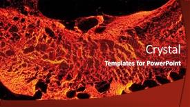  Presentation with volcano eruption - Presentation featuring close-up-of-volcano-dramatic background and a crimson colored foreground