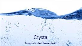  Presentation with motion - Presentation theme having close up of water surface background and a sky blue colored foreground